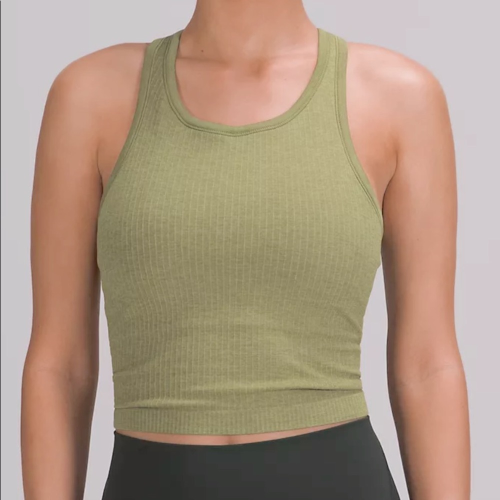 Ebb to Street Cropped Racerback Tank Top